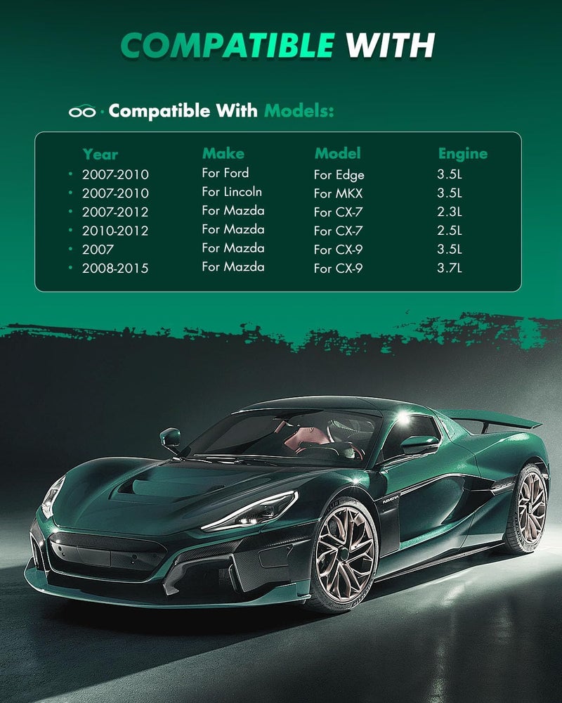 SCITOO D1259 مجموعة وسادات الفرامل السيراميكية الخلفية تناسب فورد إيدج 2007-2010، ولينكولن MKX 2007-2010، ومازدا CX-7 2007-2012، ومازدا CX-9 2007-2015 - Image 5